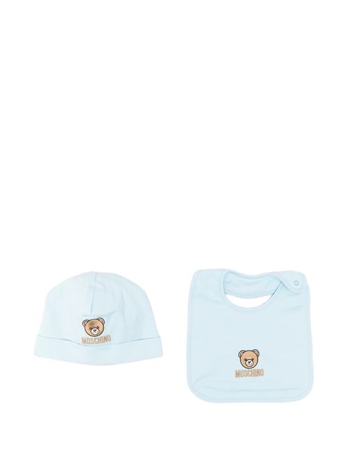 Cappellino e bavaglino coordinati MOSCHINO KIDS | MRY03E-LAA23/40304
